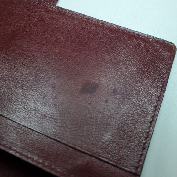 Vintage Rare Mila Schon Red Leather Long Bi-fold Wallet Super Soft Snap Close - Picture 9 of 11